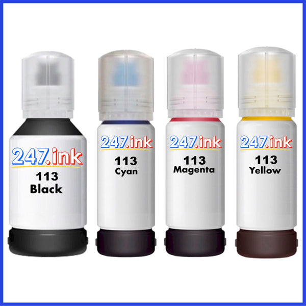 Compatible Ink Bottles for 113 Epson EcoTank (127/70ml)